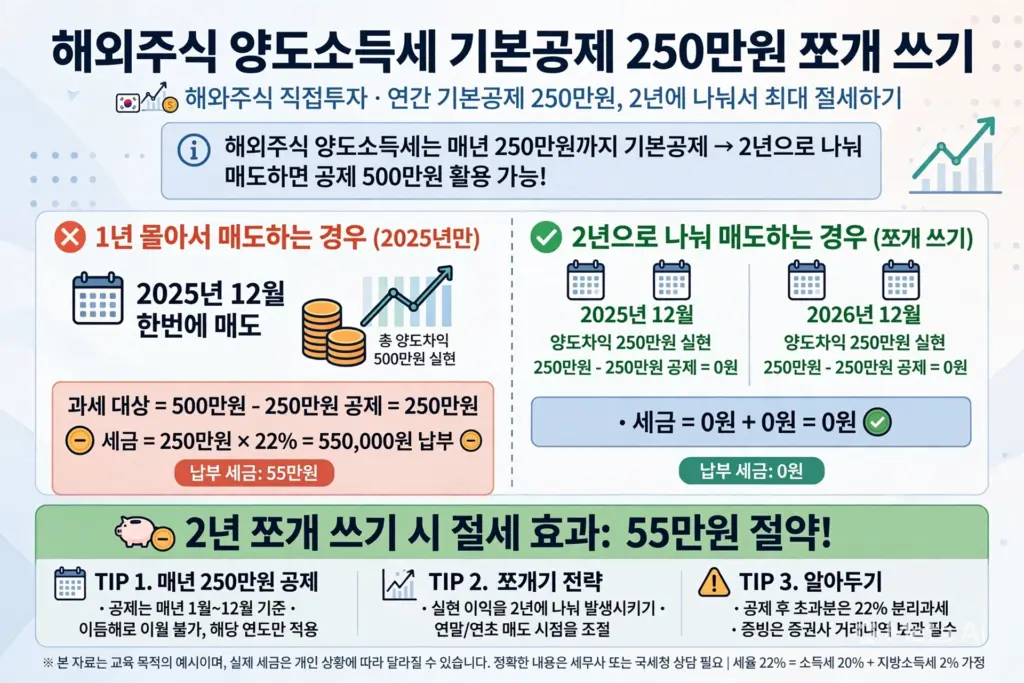 해외주식 양도소득세 기본공제