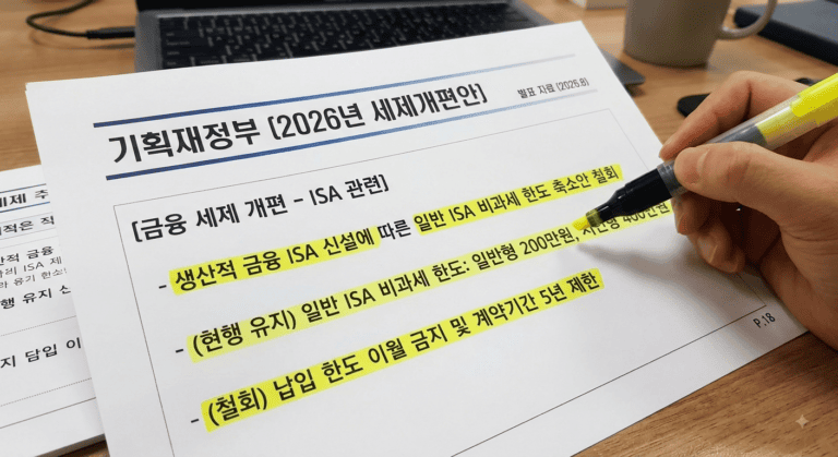 ISA 개편안 폐기 2026