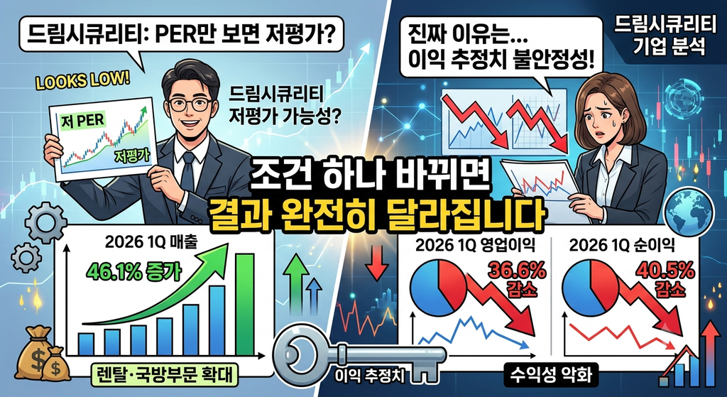 드림시큐리티는 PER